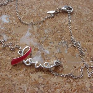 Enamel Love necklace by OHO